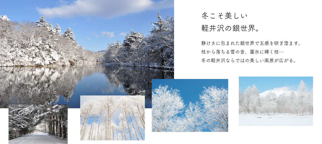 冬こそ美しい軽井沢の銀世界