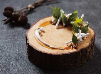 食感も楽しめる「森のリース」