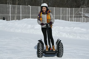雪上でセグウェイ体験