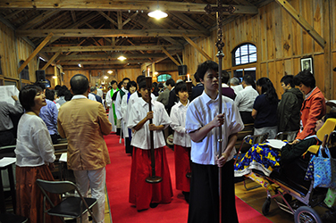 ショー記念礼拝堂で式典