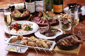 ボトルを見ながら選べるワインバー