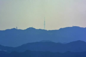 軽井沢から見えた東京スカイツリー