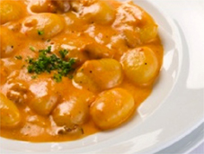 ウニのトマトクリームソース ニョッキ