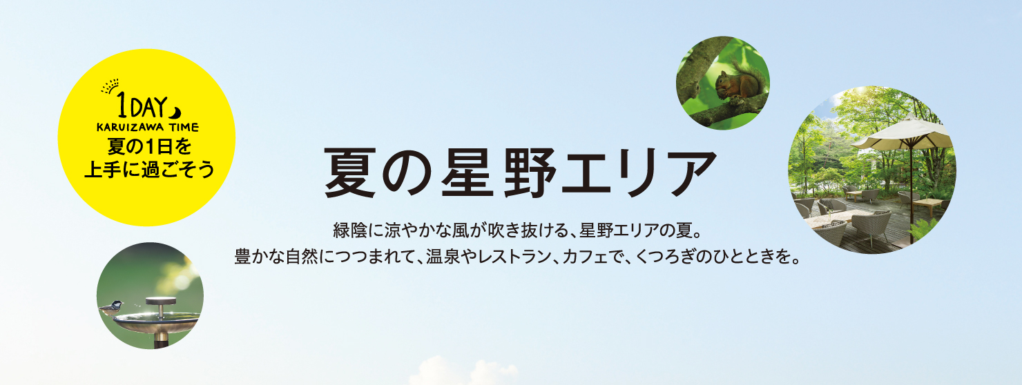 1DAY 夏の1日を上手に過ごそう01 夏の星野エリア
